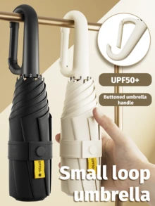 Capsule Sun Umbrella Female Sunscreen UV Protection Sun And Rain Umbrella Two-In-One Mini Five-Fold Ultra-Light And Compact Portable For School,Office,Household,Travel, Back To School Supplies