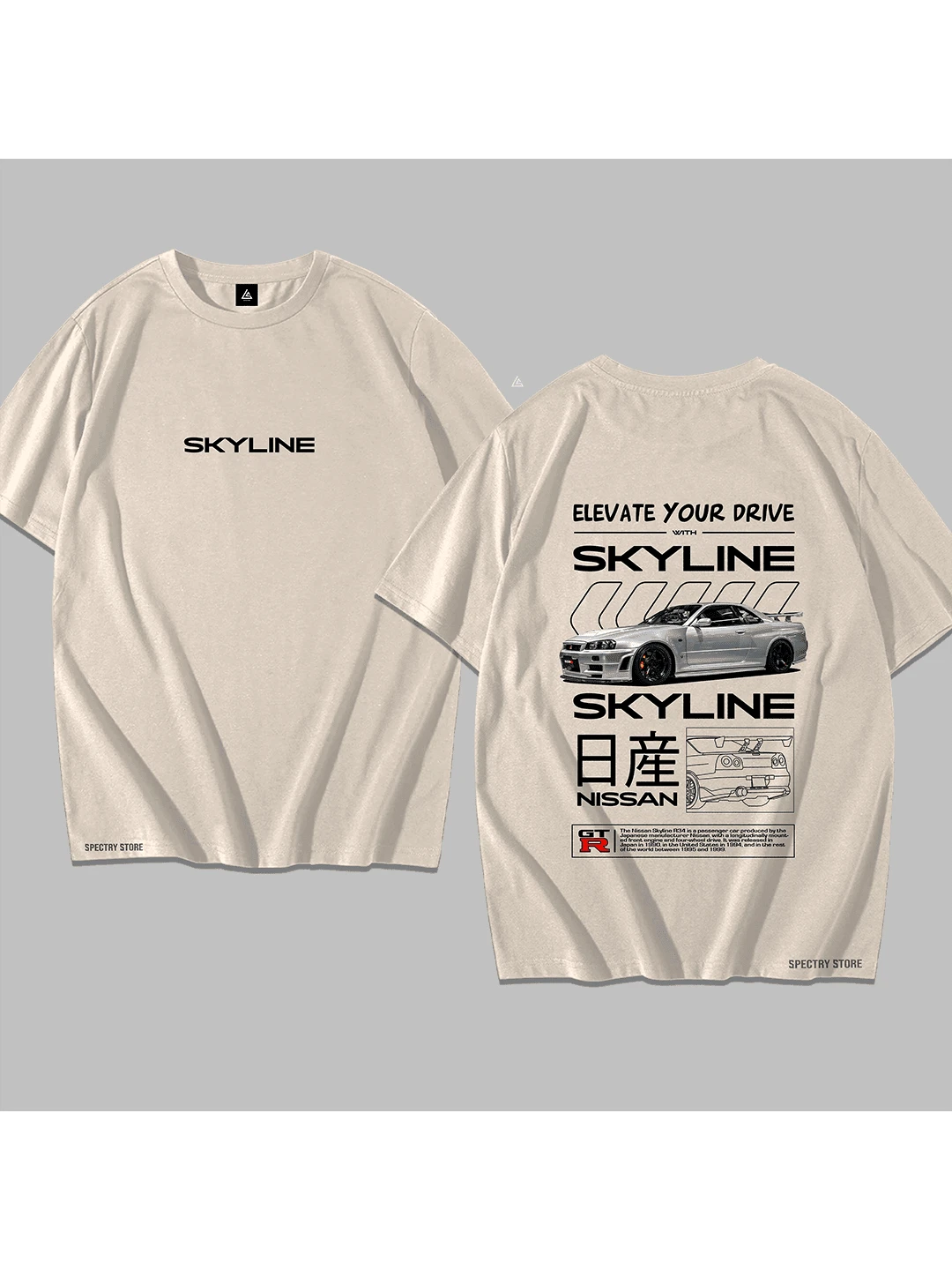 Camisa Camiseta Algodão Premium Carro Esportivo Velozes e Furioso Brian SKYLINE Unissex Streetwear Masculino Lançamento Tendencia