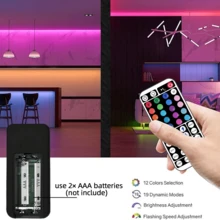 NBBUFF 100ft RGB Led Strip Lights - Smart App & Remote Control, Music Sync, Dimmable, Timer, USB Powered For Bedroom, Christmas, Halloween, Party, Bar, Home Decor, Game Room, Indoor Room Mood Lighting - Multicolor - View 6