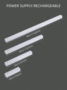 1 件，LED 灯，无线运动传感器 LED 灯，感应灯，可充电磁性夜灯，适用于走廊、厨房、橱柜、楼梯、衣柜、户外壁灯