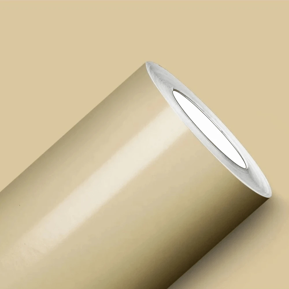 Colorful/White Vinyl Sticker 1 METER For Wrapping Refrigerators, Furniture, Refrigerator Stickers, Wallpaper - Beige - View 1