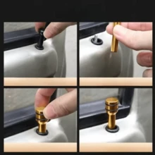 2pcs Car Alloy Door Lock Pins, Suitable For Polo, Golf 3, Beetle MK2, MK3, MK4, MK5, MK6, Bora, CC, Passat B6, B5, B7 - Multicolor - View 4