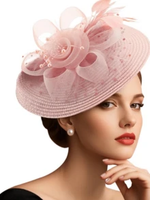 1Pc Ffascinators Hats For Women Fancy Tea Party Hats 2024 Elegant 1950s Kentucky Derby Hats Feather Hair Clip For Bride Wedding Party Birdcage Veil Headband Flower 1920s Headpiece For Horse Race Vintage Bridgerton Fedora Beret Hats 50s Outfit Church Hats Black Veil For Funeral 1940s Dresses Victorian Hat Pillbox Hats Lolita Accessories For Women Girl Birthday Mother's Day Halloween Christmas Gift - Style a - View 20