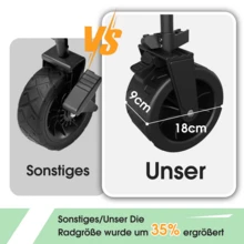 Carrito de jardín Gunji, carrito de mano plegable, carrito de compras, cochecito, capacidad máxima 332 L, capacidad de carga estática 200 KG, adecuado para acampar, playa, jardín, compras y muchas otras aplicaciones.