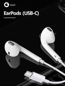 Apple 苹果原装 EarPods 有线耳机，USB-C Lightning 3.5mm 接口，正品 - 白色USB-C接口 - 查看 1