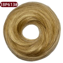 1/3 Pieces Bun Human Hair Messy Dount Hair Buns Updo Chignon With Elastic Hair Exension For Women Daily Slouchy Hair Accessories