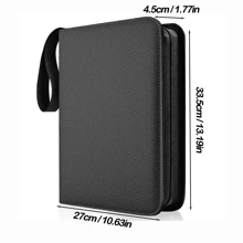 高级卡片活页夹 9 口袋，900 个口袋交易卡活页夹收藏册带拉链和 50 个可拆卸套，兼容游戏运动卡 - 彩色 - 查看 5