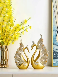 Ornement décoratif de luxe, créatif et nordique haut de gamme, convenant pour être placé au centre de la table à manger, du hall d'entrée, du cabinet à vin, du meuble TV, de la décoration du salon, de la table de chevet. Également un cadeau idéal pour une pendaison de crémaillère, une réunion avec des amis et la famille, un cadeau quotidien.