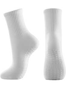 3 pary antypoślizgowych skarpetek do pilatesu, kolorowe skarpetki do jogi damskie, samoprzylepne skarpetki do pilatesu z antypoślizgową i oddychającą podeszwą, odpowiednie do baletu i jogi, wielokolorowe