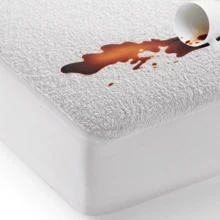 Premium Cotton Terry Top Extra Deep Waterproof Mattress Protector - 30cm Fitted Skirt - Single Size - Super Absorbent - Machine Washable