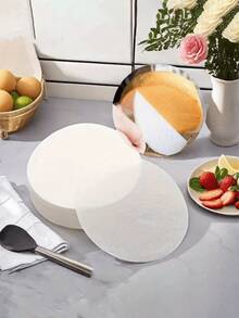 50 片不粘圆形烘焙纸、圆形蛋糕盘防粘衬垫 - 非常适合芝士蛋糕、雪纺蛋糕、饼干、面包、空气炸锅、荷兰烤箱、纸杯蛋糕隔层和冷冻馅饼 - 彩色 - 查看 7