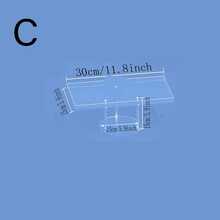 透明亚克力甜点展示架，分层托盘和盘子，透明亚克力自助餐架，适用于婚礼、生日派对、娱乐、纸杯蛋糕、水果、蛋糕、饼干食品展示架 - 無色 - 查看 9