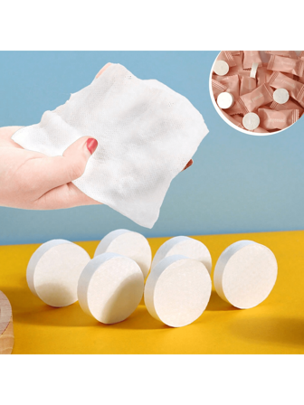 10 pièces Serviettes compressées pour voyages et camping, lingettes humides de maquillage portables mini, serviettes humides extensibles, petites serviettes