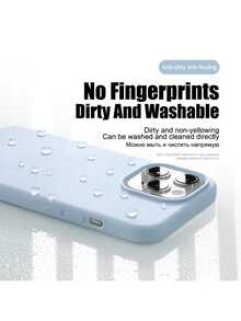 1pc Luxury Liquid Silicone Phone Case, Compatible With IPhone 17 Air, 16e, 11, 13, 12, 14, 15 Pro Max, Suitable For IPhone 16 Pro Max, Shock-Proof Protective Cover - Rose Pink - View 6