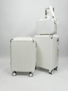 Set Of 2 Suitcases With 1 Toiletry Bag - White - View 1