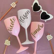 Reusable Acrylic Champagne Flutes – Elegant Plastic Champagne Glasses For Wedding Toast, Engagement Party, Graduation Celebration, Bachelorette Party, Bridal Shower, Baby Shower, Birthday Party,Brunch-Ready