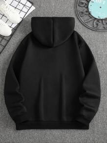 Men's Casual Bull Head Print Hoodie Sweatshirt, Back To School, Autumn/Winter