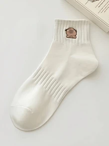 5 Pares de Meias Folgadas e Fofas de Capivara para Mulheres, Adequadas para Uso Doméstico e Esportivo