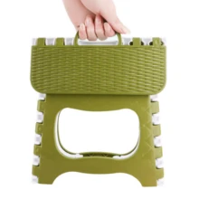 Children's Chair Portable Folding Stool Camping - Lime Green - View 3