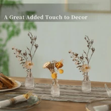 1/2/4/6 件玻璃花瓶，用于中心装饰，透明小号迷你花瓶套装，婚礼派对装饰 - 2.95 可爱散装桌面中心装饰，适用于现代波西米亚风新娘送礼会花店装饰（50 毫升）