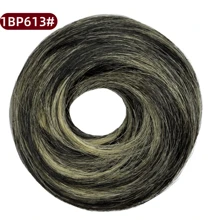 1/3 Pieces Bun Human Hair Messy Dount Hair Buns Updo Chignon With Elastic Hair Exension For Women Daily Slouchy Hair Accessories