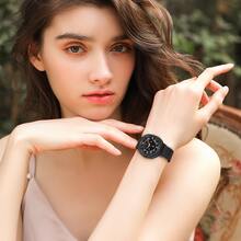 Correa de reloj magnética de Milán, compatible con Samsung Galaxy Watch 8/8 Classic de 40 mm, 44 mm y 46 mm, unisex, con liberación rápida y acero antienganches, compatible con accesorios para Samsung Watch 8 Classic/8, esencial para volver a la escuela - Con Galaxy Watch 8/8 Classic - Ver 4