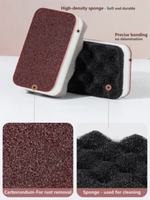 5/10 miếng bọt biển Nano-Sponge Magic Eraser Emery Rust Removal Cleaning Sponge Brush Kitchen POTS And Pan Rust Removal Emery Cleaning Rub - Nhiều màu - Xem 8