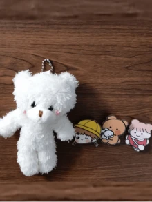 5pcs/Set Back To School Fashion New Classic Simple Plaid Cute Large Capacity Backpack, Suitable For Various Occasions , Bow - Pink - View 2