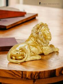 Large Lion Resin Ornament 22cm - Dorado (tipo A) - Ver 3
