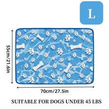 Almohadilla de enfriamiento grande para perros, almohadilla de enfriamiento para perros y gatos, almohadilla de enfriamiento para mascotas, almohadilla de enfriamiento de seda de hielo lavable para verano para camas de perro, perreras, transportines y asientos de coche