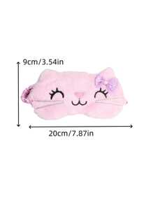 Cute Cartoon Animal Plush Sleep Eye Mask, Comfortable And Lightweight Eye Cover For Girls, Home And Travel