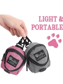 1pc Portable Pet Treat Bag, Training Pouch, Snack Reward Bag, Puppy Training Treat Bag, Pet Feeding Waist Pack, Suitable For Travel Walking Dog, Dog Supplies, Dog Snack Bag - Multicolor - View 7