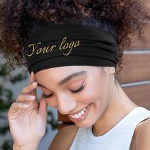 可定制女士瑜伽吸汗头带，运动跑步头带吸湿排汗可调节防滑空手道头带，适用于瑜伽练习、婚礼发饰、色彩鲜艳、可爱、迷人、有趣、卡哇伊、Y2K、时尚、男女通用、休闲、定制、个性化、独特，是送给他、她、男朋友、女朋友、家人、朋友的理想礼物 - 彩色 - 查看 3