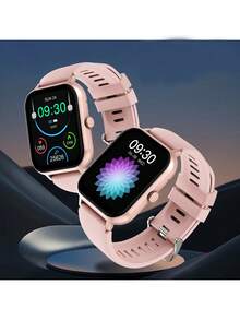 Smart Watch For Boy Girl 1.83inch HD Touch Screen Sleep Monitor/100+ Sports Mode/Smart Voice Assistant/Wirelss Call/Fitness Waterproof Smart Bracelet For Android Ios - Pink - View 2