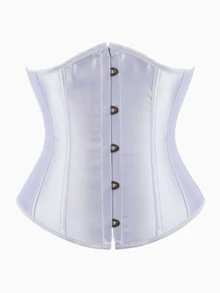 Plus Size Retro Satin Corset Belt For Women, Non-Stretch Satin Waist Cincher, Off-Shoulder Tie Bust Shaping, Suitable For Party, Carnival, Halloween And Other Occasions - Multicolor - View 38