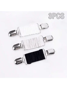 1件/2件/3件装新款连衣裙束带夹套装弹性衣夹收紧连衣裙开衫领夹衬衫夹后背束带女款 - 彩色 - 查看 25