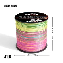 JESHEUPEY - Línea trenzada de alta calidad de 4 hebras, especialmente diseñada para la pesca de carpas y pesca en el mar, línea de pesca tejida de 8 hebras de alta resistencia