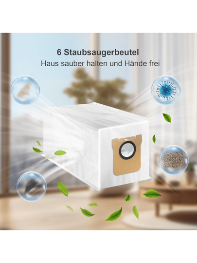 Compatible Dreame L20 Ultra Complete Robot Stofzuiger Cleaner, Spare Parts Includes Main Brush, Wipes, Filters, Side Brushes, Cleaner Bags view 6