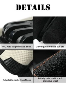 1 Pair Unisex Motorcycle Gloves Specifically For Motorcyclists,Touchscreen Gloves,Winter Protective Gloves For Motocross And Racing,Suitable For Fitness Training, Dumbbell Exercises, Weightlifting, And Pull-Up Workouts.