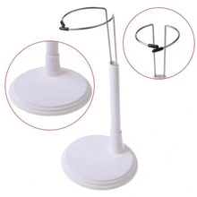 1pc Plush Doll Stand - Wear-Resistant Plastic Base, Stainless Steel Support Rod, Adjustable Height, Invisible Stand, Suitable For 15/20/25/35/45cm Toys & Dolls, Essential For Doll Display - Multicolor - View 8