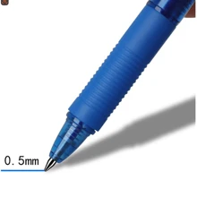 1套符合人体工学的伸缩笔套装：1支笔、10支笔芯、1块橡皮擦（摩擦式），黑色，塑料材质，适合学校用品，开学季必备 - 彩色 - 查看 4