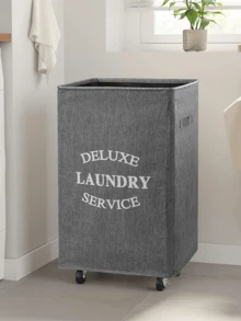 Giỏ đựng đồ giặt bằng tre 60L/90L/100L/110L có bánh xe và nắp - Bao gồm lớp lót lưới có thể tháo rời, Giỏ đựng quần áo bẩn có thể gấp lại có tay cầm và nắp, Giỏ đựng đồ giặt dung tích cực lớn, Giỏ đựng đồ giặt bằng vải có thể gấp gọn - Nhiều màu - Xem 5
