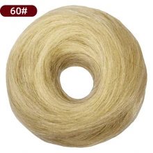 1/3 Pieces Bun Human Hair Messy Dount Hair Buns Updo Chignon With Elastic Hair Exension For Women Daily Slouchy Hair Accessories