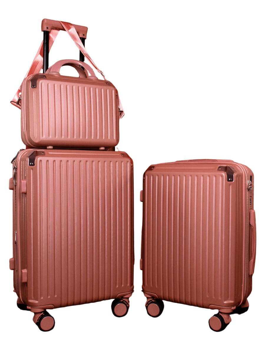 Set Of 2 Suitcases With 1 Toiletry Bag - 藕粉色 - 查看 1
