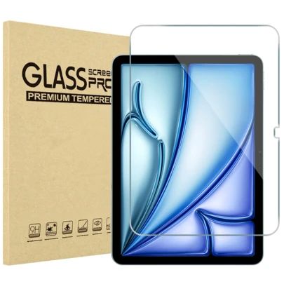1片钢化玻璃屏幕保护膜，兼容iPad、Galaxy Tab/Redmi Pad SE/HONOR Pad/小米平板、MatePad Air，防刮花，触控灵敏