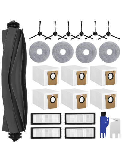 Compatible Dreame L20 Ultra Complete Robot Stofzuiger Cleaner, Spare Parts Includes Main Brush, Wipes, Filters, Side Brushes, Cleaner Bags