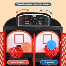 Desktop Basketball 2-Player Interactive Game, Parent-Child Cognitive Toy [Random Color Accessories] - Multicolor - View 4