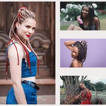 4 件 0.75 毫米辫子钩针木质钩针头发辫子工具用于编织工艺，辫子钩针用于头发，辫子针用于辫子，辫子钩针，辫子互锁工具用于辫子工艺 - 彩色 - 查看 6