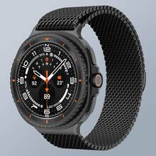 Correa de reloj magnética de Milán, compatible con Samsung Galaxy Watch 8/8 Classic de 40 mm, 44 mm y 46 mm, unisex, con liberación rápida y acero antienganches, compatible con accesorios para Samsung Watch 8 Classic/8, esencial para volver a la escuela - Con Galaxy Watch 8/8 Classic - Ver 14