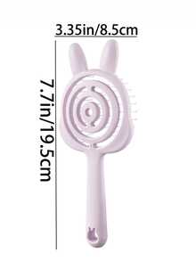 Un peigne à cheveux portable conçu sous la forme d'un petit lapin, qui peut masser le cuir chevelu et convient aussi bien aux cheveux secs que mouillés. Il est idéal pour les voyages, l'utilisation à la maison et les sorties, et fait un excellent cadeau pour la Saint-Valentin.